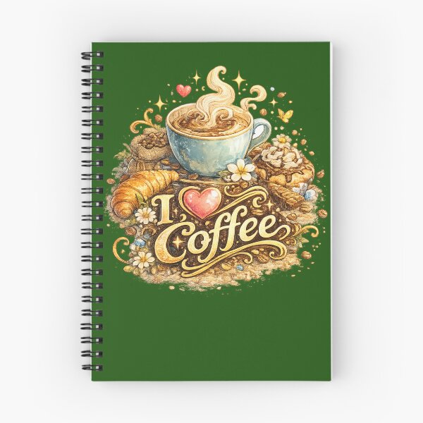 Item preview, I Love Coffee | Coffee Lover Typography Design designed and sold by VasiArtLab.