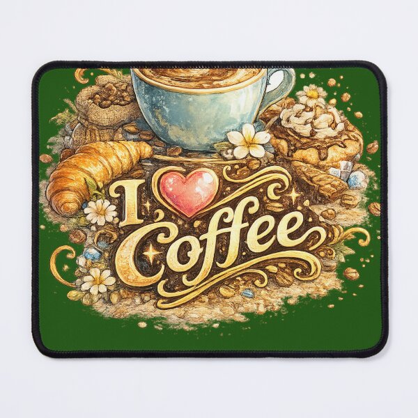 Item preview, Me encanta el café | Diseño tipográfico para amantes del café designed and sold by VasiArtLab.
