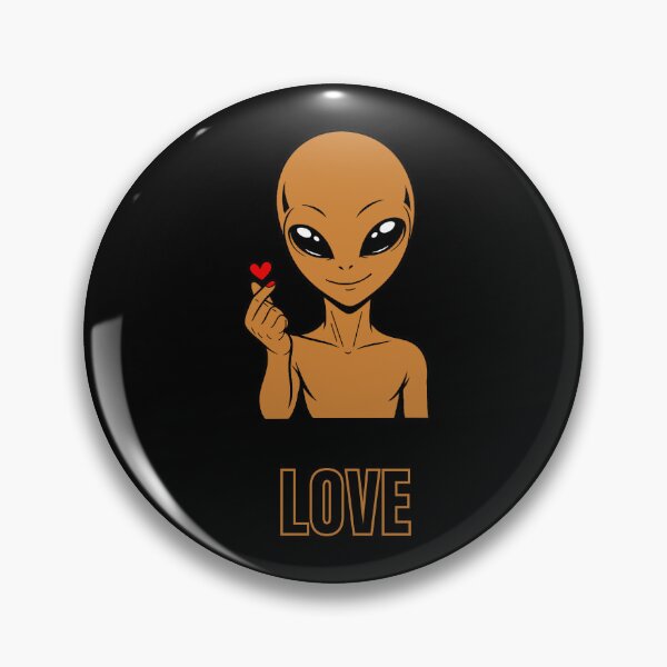 Item preview, ZORGO Signals Bronze Edition – Funny Alien Hand Gesture | Minimalist Space Character Sticker designed and sold by The-Visitors.