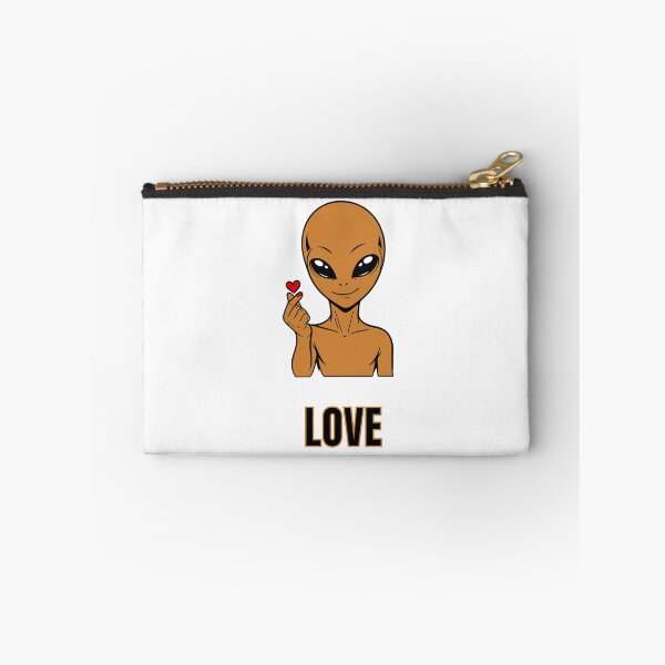 Item preview, ZORGO Signals Bronze Edition – Funny Alien Hand Gesture | Minimalist Space Character Sticker designed and sold by The-Visitors.