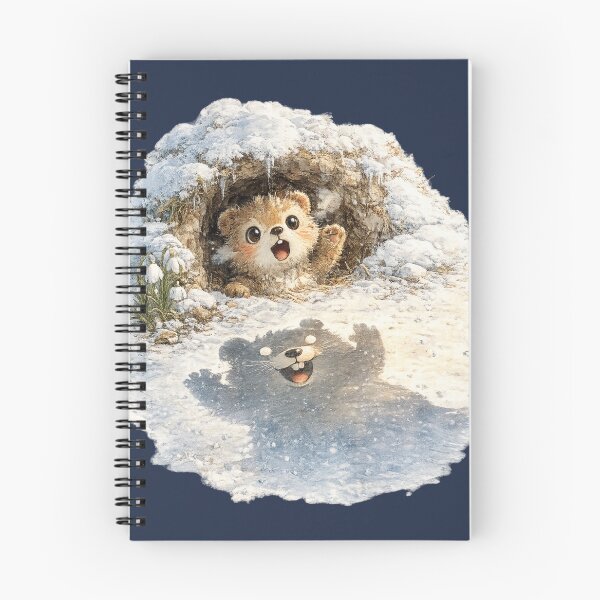 Item preview, Cute Groundhog Day Watercolor – Kawaii Groundhog with Funny Shadow Illustration designed and sold by MagicMakerPh.