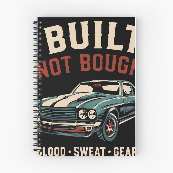 Item preview, Built Not Bought Classic Muscle Car Vintage Retro Mechanic T-Shirt Design designed and sold by phsycartwork.
