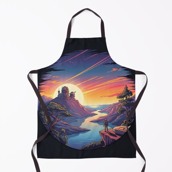 Item preview, Astronaut Discovering Alien Observatory Landscape Art designed and sold by artscripts.