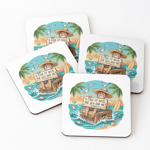 Item preview, A Case Of Beer The Sea And Me Beach Sticker designed and sold by Imaginarium of Chaos falcon88 .