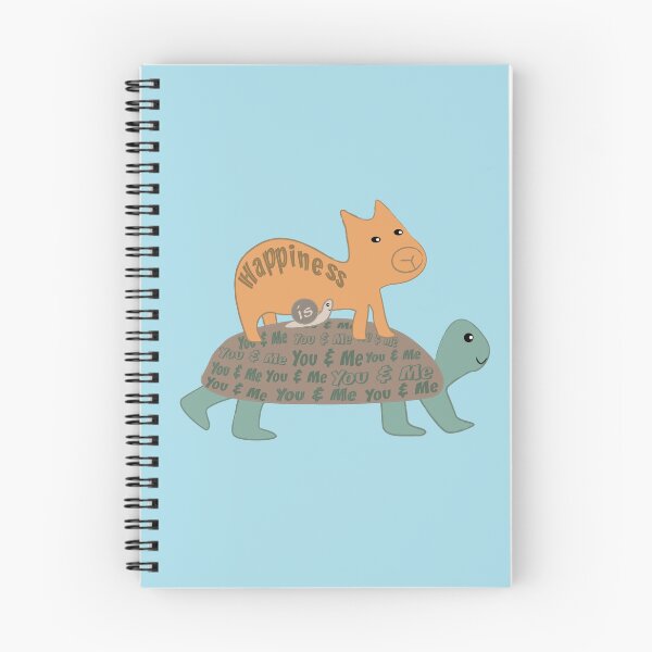 Item preview, Happiness is You & Me- Capybara Riding Turtle designed and sold by 213 Studio.