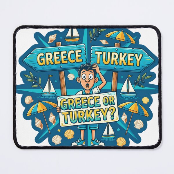 Item preview, Greece Or Turkey Summer Travel Sticker designed and sold by Imaginarium of Chaos falcon88 .