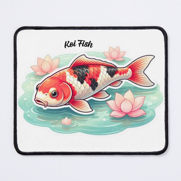 Item preview, Japanese Koi Fish & Lotus Sticker – Peaceful Pond Vinyl Decal for Nature Lovers designed and sold by Pandey14.