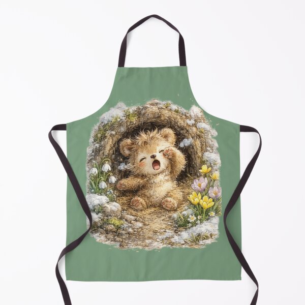 Item preview, Cute Hibernating Bear Watercolor – Kawaii Spring Bear Waking from Winter Sleep designed and sold by MagicMakerPh.