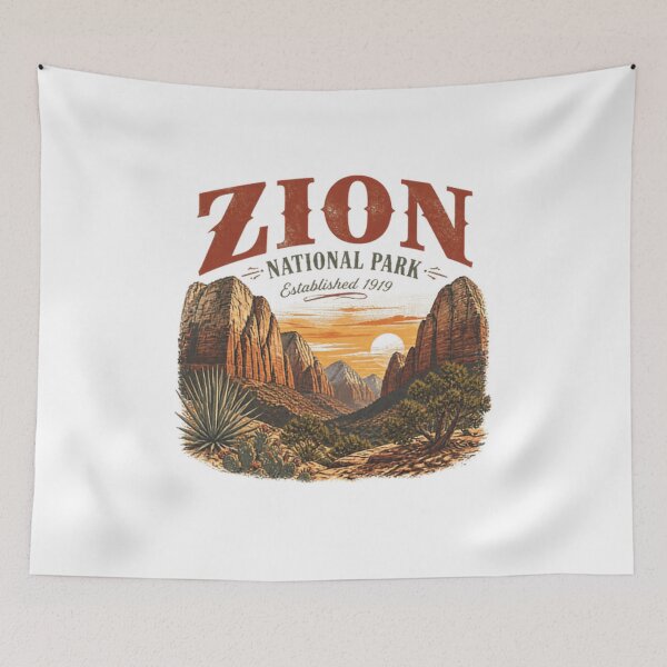 Item preview, Zion National Park Established 1909 Utah Traveler Hiker Outdoors designed and sold by Simsimah26Parks.