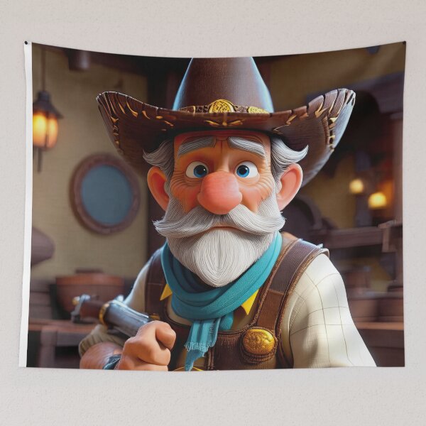 Artikelvorschau, Alter Knacker spielt Cowboy entworfen und verkauft von Colin Bentham.