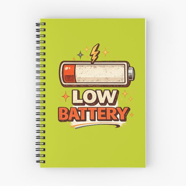 Item preview, Low Battery | Funny Typography Design designed and sold by VasiArtLab.