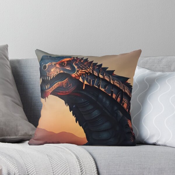 Item preview, Cyberpunk Dinosaur Mecha Art | Futuristic T-Rex Sci-Fi Sunset Illustration designed and sold by Bhaskar Digital Art.