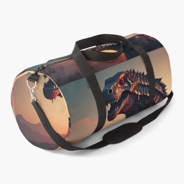 Item preview, Cyberpunk Dinosaur Mecha Art | Futuristic T-Rex Sci-Fi Sunset Illustration designed and sold by Bhaskar Digital Art.