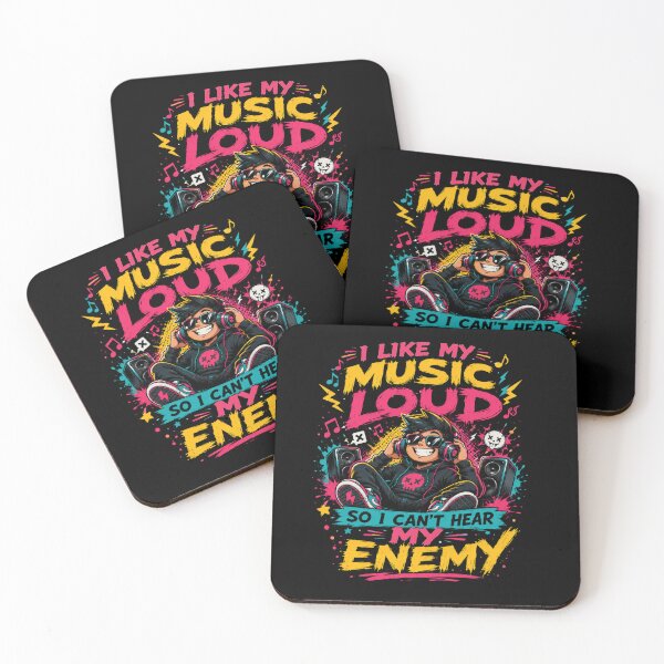 Item preview, I Like My Music Loud So I Can’t Hear My Enemy T-Shirt – Funny Music Lover Tee, Loud Music Graphic Shirt, DJ Headphones Design designed and sold by Artimax-Studio.