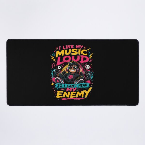 Item preview, I Like My Music Loud So I Can’t Hear My Enemy T-Shirt – Funny Music Lover Tee, Loud Music Graphic Shirt, DJ Headphones Design designed and sold by Artimax-Studio.