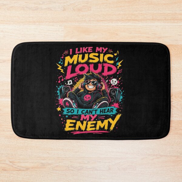 Item preview, I Like My Music Loud So I Can’t Hear My Enemy T-Shirt – Funny Music Lover Tee, Loud Music Graphic Shirt, DJ Headphones Design designed and sold by Artimax-Studio.