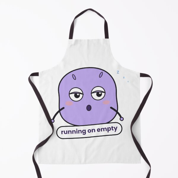 Item preview, Running On Empty Sleepy Blob Sticker designed and sold by QuirkyCartel.