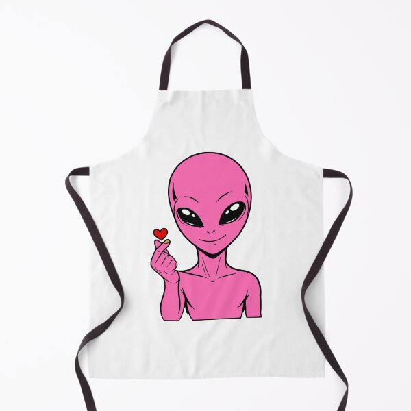 Item preview, ZORGO Alien Finger Heart – Cute Space Alien Love Gesture Sticker designed and sold by The-Visitors.