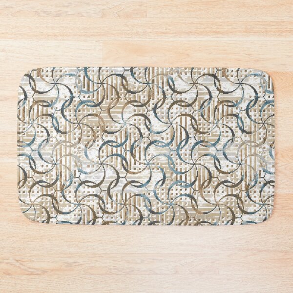 Item preview, Geometric Abstract Swirl Pattern in Neutral Earth Tones designed and sold by vividthreads99.