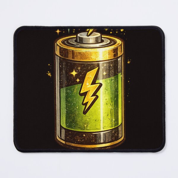 Item preview, Battery | Power Charge Typography Design designed and sold by VasiArtLab.