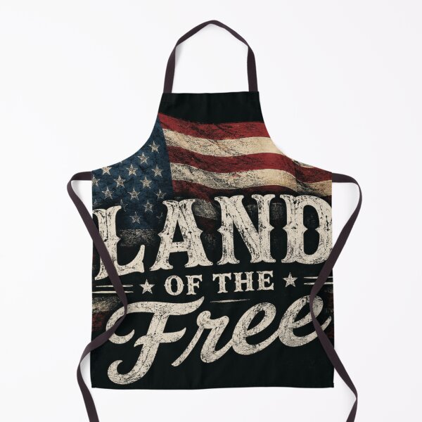 Item preview, Land of the Free Vintage American Flag Patriotic USA T-Shirt Design designed and sold by mariolasworld.