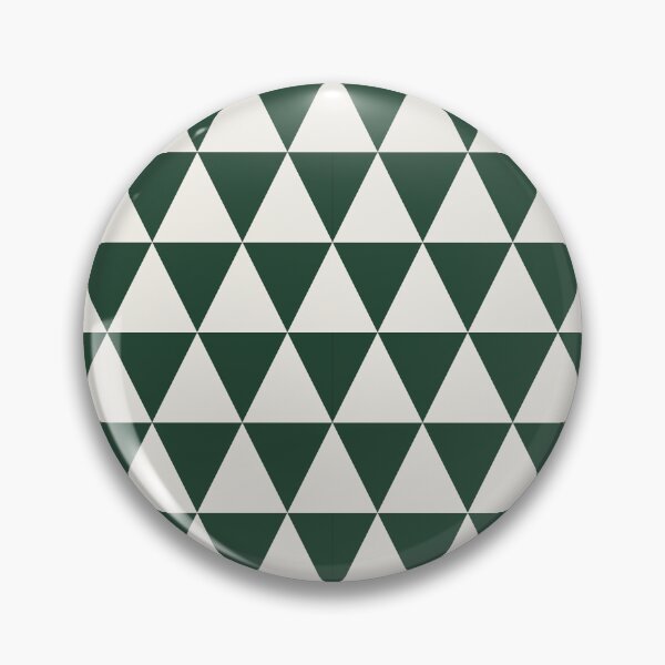 Item preview, Green And Cream Triangle Grid Pattern designed and sold by pattern-archive.