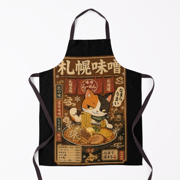 Item preview, Japanese Sapporo Miso Ramen Cat designed and sold by SakuraFesta.