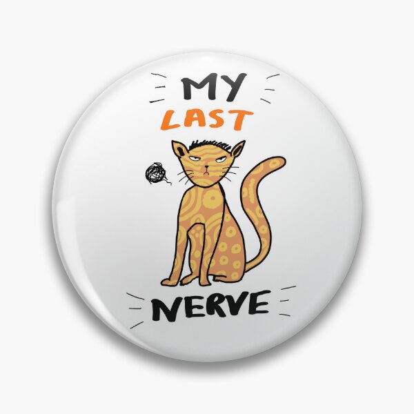 Item preview, My Last Nerve Grumpy Cat Shirt Funny Cat Lover Gift Sarcastic Cat Mom  designed and sold by Popstudio85.