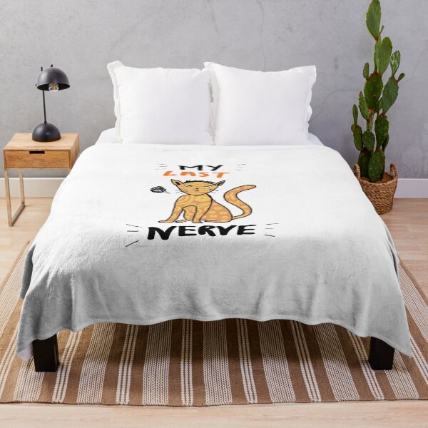 Item preview, My Last Nerve Grumpy Cat Shirt Funny Cat Lover Gift Sarcastic Cat Mom  designed and sold by Popstudio85.