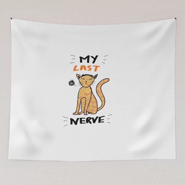 Item preview, My Last Nerve Grumpy Cat Shirt Funny Cat Lover Gift Sarcastic Cat Mom  designed and sold by Popstudio85.