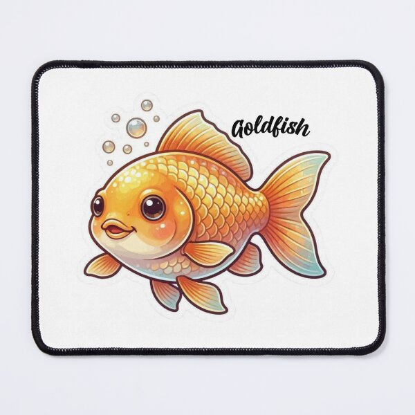 Item preview, Goldfish Sticker – Kawaii Aquarium Fish Vinyl Decal for Ocean & Pet Lovers designed and sold by Pandey14.