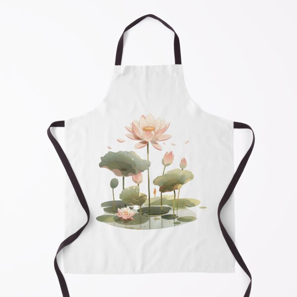 Item preview, Drawing of lotuses above water designed and sold by Tana&tanuc.