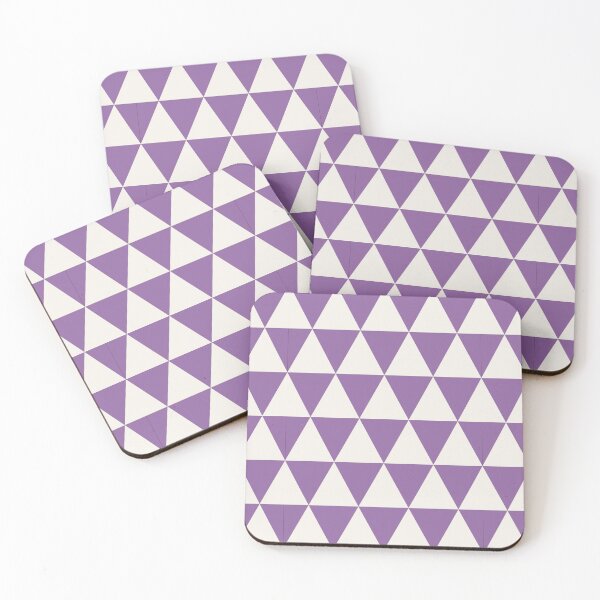 Item preview, Purple And Cream Triangle Grid Pattern designed and sold by pattern-archive.