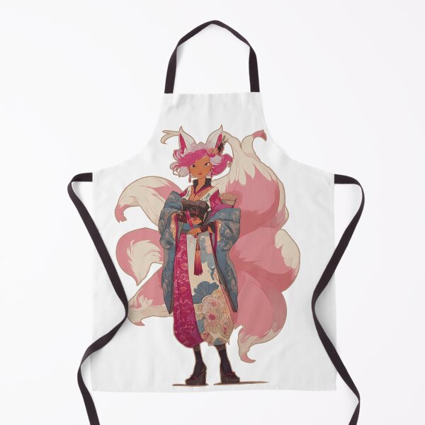Item preview, Pink anime kitsune designed and sold by Tana&tanuc.