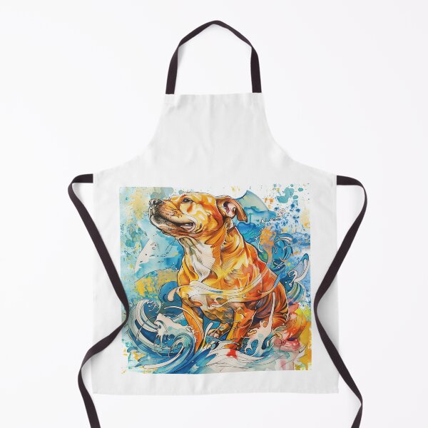 Item preview, A happy dog sits in the sea waves designed and sold by Tana&tanuc.