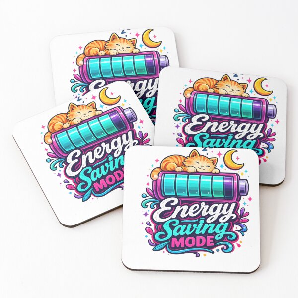 Item preview, Energy Saving Mode | Funny Typography Design designed and sold by VasiArtLab.