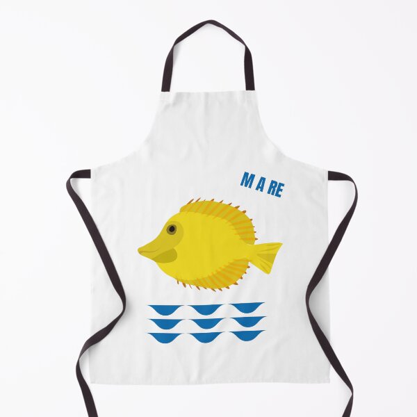 Item preview, Yellow fish against an abstract sea background designed and sold by Tana&tanuc.