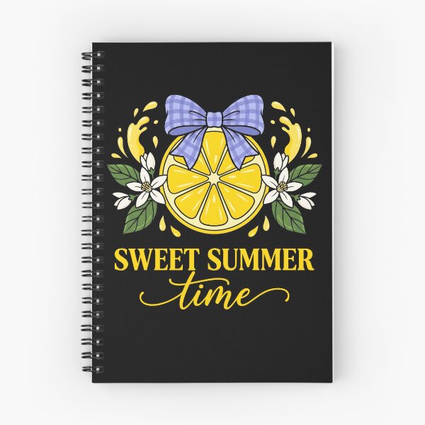 Item preview, Sweet Summer Time Lemon Floral Retro Typography Cute Citrus Aesthetic Design designed and sold by fawzimorsy.