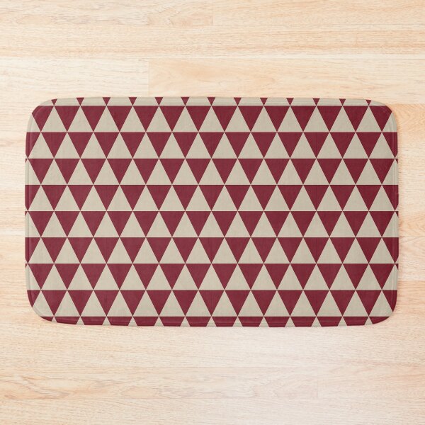 Item preview, Red And Beige Triangle Grid Pattern designed and sold by pattern-archive.