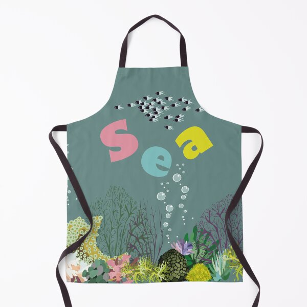 Item preview, Seabad with fishes and seaweeds designed and sold by Tana&tanuc.