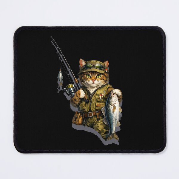 Item preview, A cat who loves fishing | A funny fishing cat for fishing enthusiasts designed and sold by Ach&Koor.