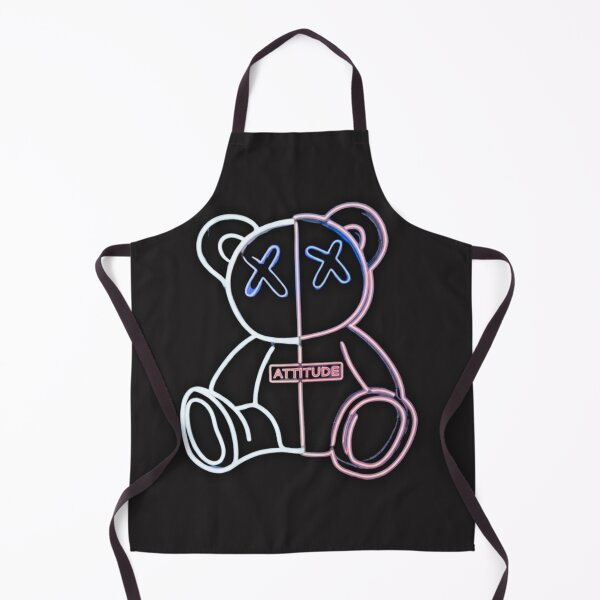 Item preview, Neon Split Attitude Bear - Cyberpunk Streetwear Art designed and sold by alalame.