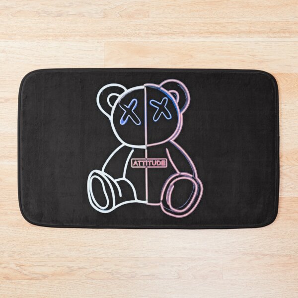 Item preview, Neon Split Attitude Bear - Cyberpunk Streetwear Art designed and sold by alalame.