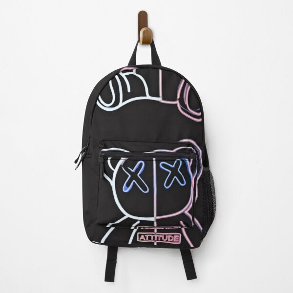Item preview, Neon Split Attitude Bear - Cyberpunk Streetwear Art designed and sold by alalame.