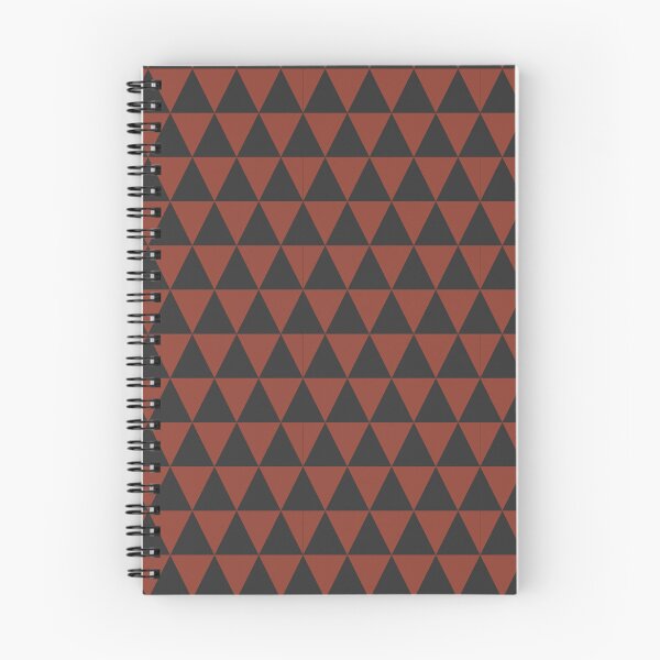Item preview, Rust And Charcoal Triangle Grid Pattern designed and sold by pattern-archive.