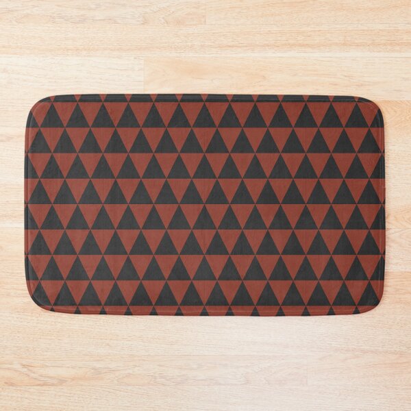 Item preview, Rust And Charcoal Triangle Grid Pattern designed and sold by pattern-archive.