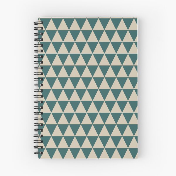 Item preview, Teal And Beige Triangle Grid Pattern designed and sold by pattern-archive.