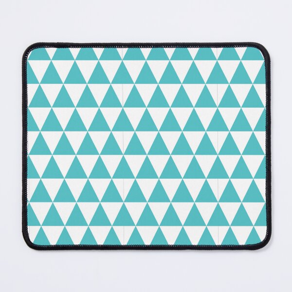 Item preview, White And Aqua Triangle Grid Pattern designed and sold by pattern-archive.
