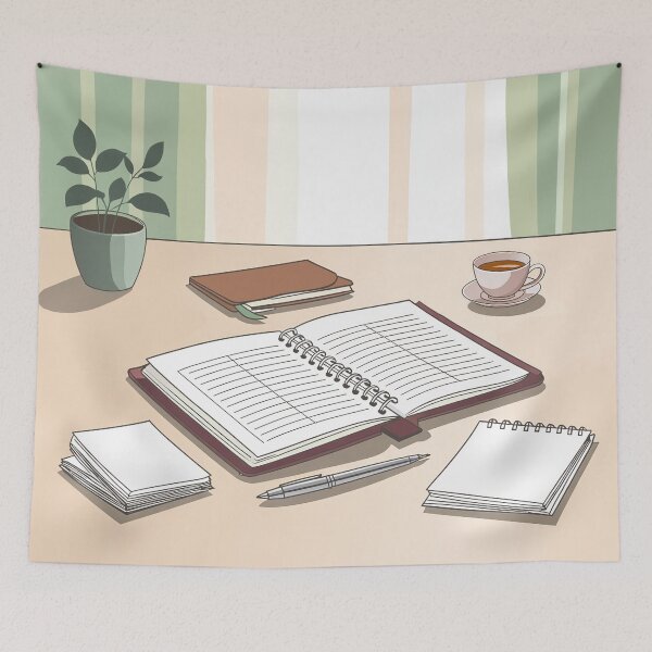 Item preview, Quiet Revision Desk Study Art designed and sold by TrendMorphic.