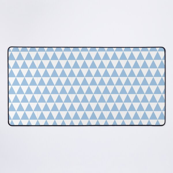 Item preview, White And Baby Blue Triangle Grid Pattern designed and sold by pattern-archive.